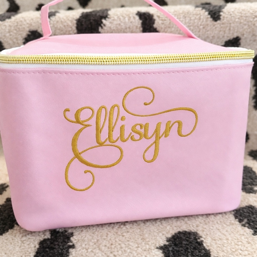 Pink Cosmetic Case PERSONALIZED